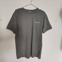 80棉20滌出口庫(kù)存麻灰圓領(lǐng)大碼T恤衫